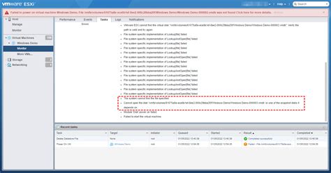 Table: VMware Advanced Attributes More Information About the exclude disk options for virtual disk selection. . Vmware datastore full cannot delete snapshot